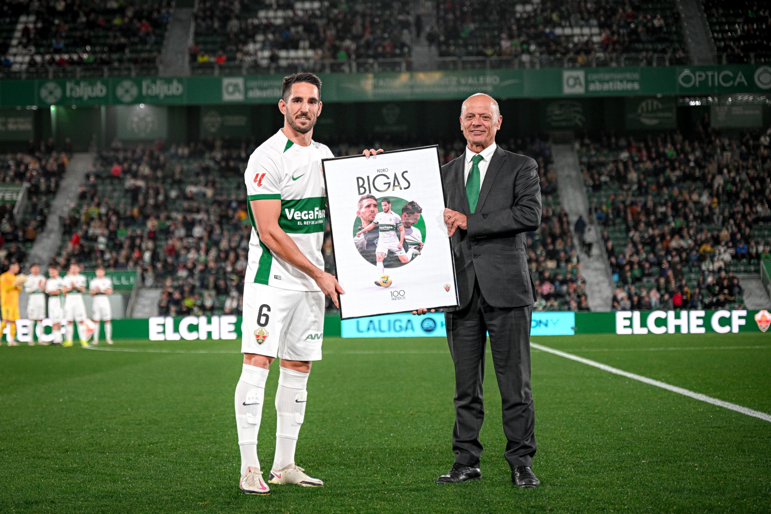 Pedro Bigas 100 partidos